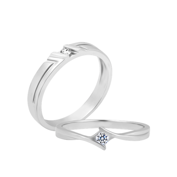 Nhẫn cưới nữ kim cương viên vàng 14K Significant F