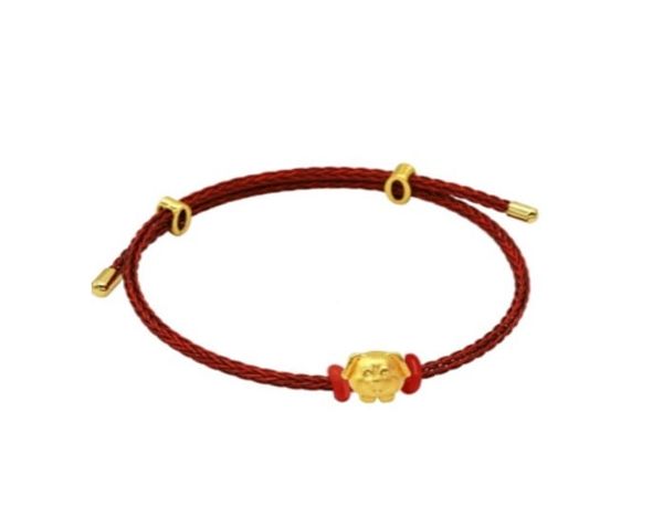 Lắc Vàng 24K Mystic Dog CB500194 5D