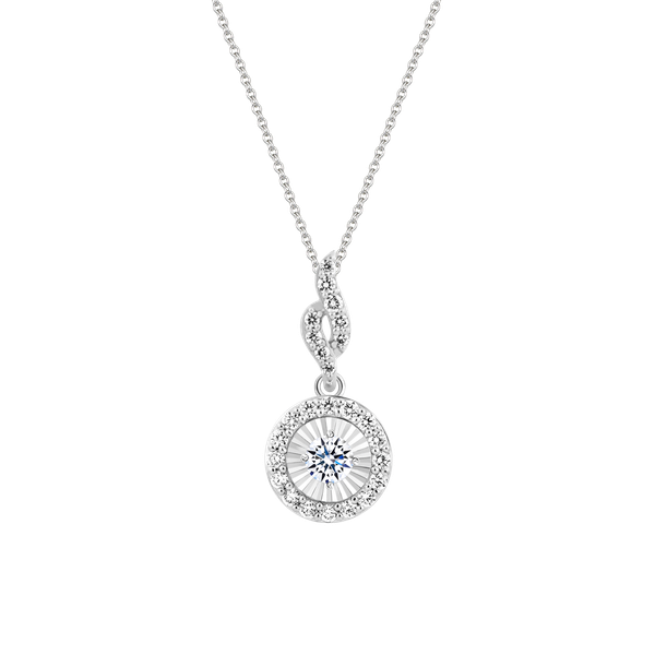 Mặt kim cương vàng 14K Belina N 10p
