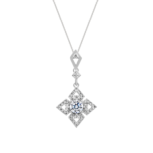 Mặt kim cương 8 Hearts & Arrows vàng 14K Luxurious H&A 2C GVPD0075852