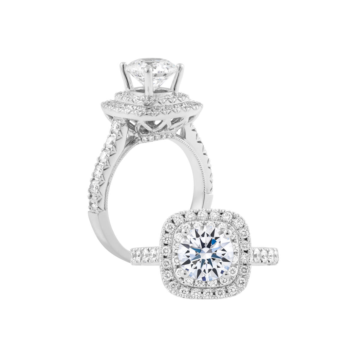 Nhẫn nữ kim cương tấm vàng 14K Calista 5C