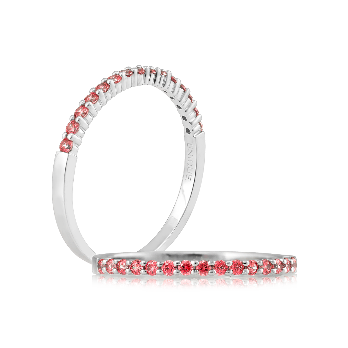 Nhẫn nữ đính đá CZ vàng 10K Peony U2 RED GVRG0232319