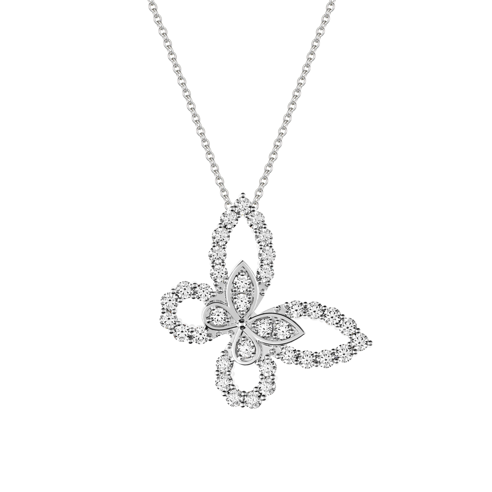 Mặt đính đá CZ vàng 10K Butterfly