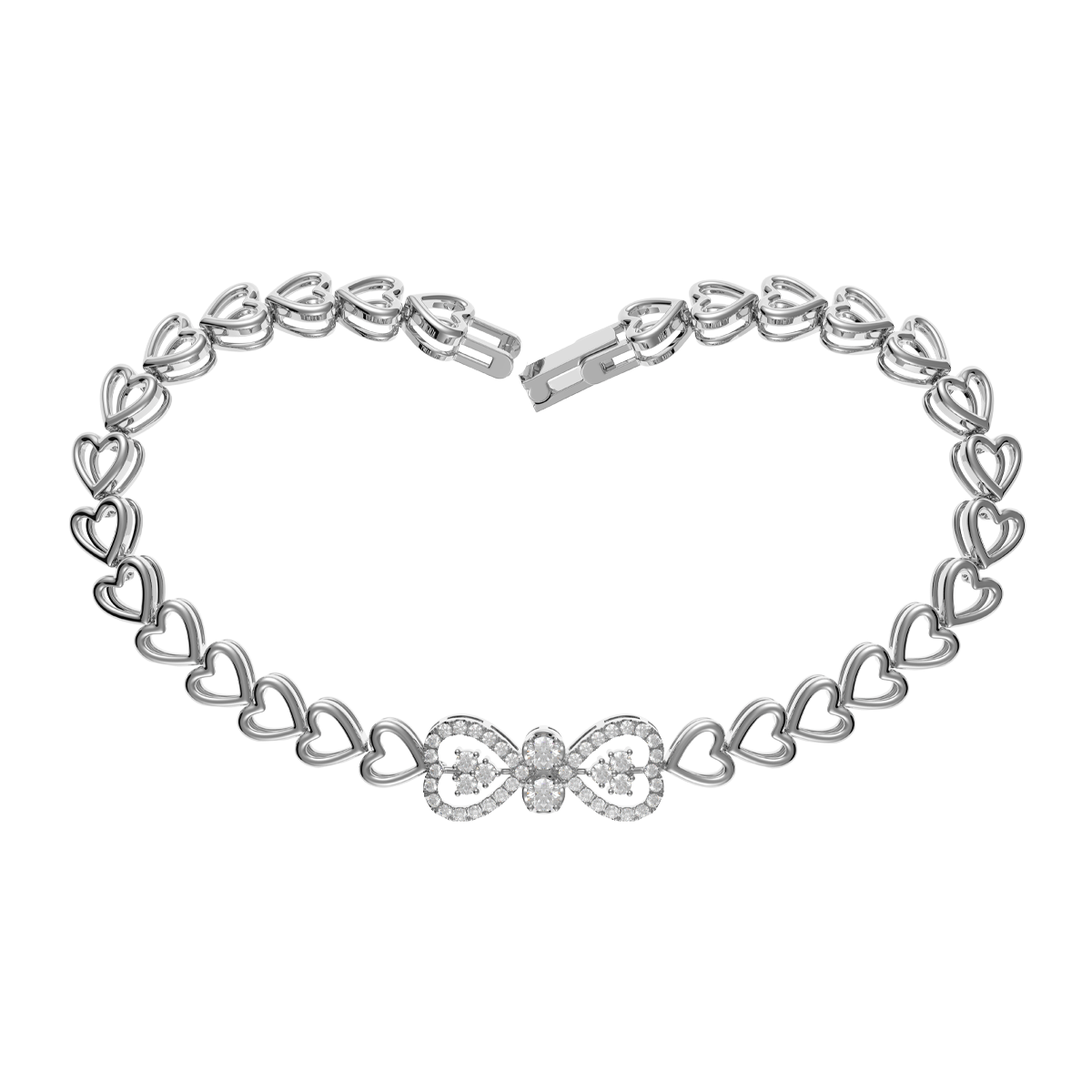 Lắc đính đá CZ vàng 10K Yoly V2