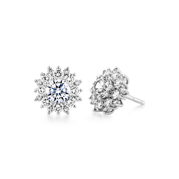 Ổ Bông kim cương tấm vàng 14K Caste N 3C