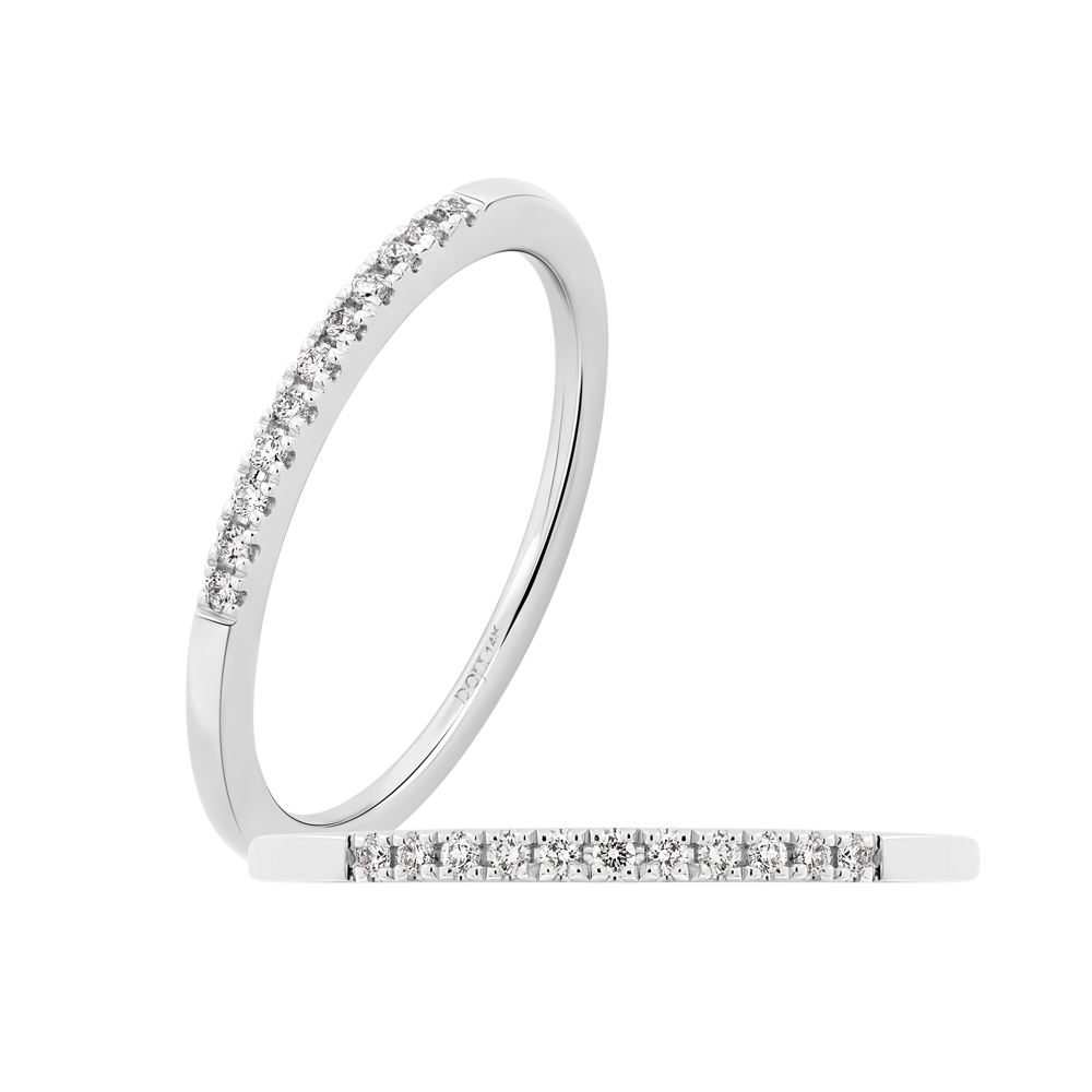 Nhẫn nữ kim cương viên vàng 14K Jena A489 TD