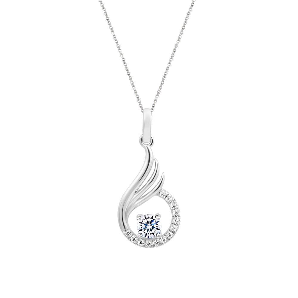 Mặt đính đá CZ vàng 18K Foxy