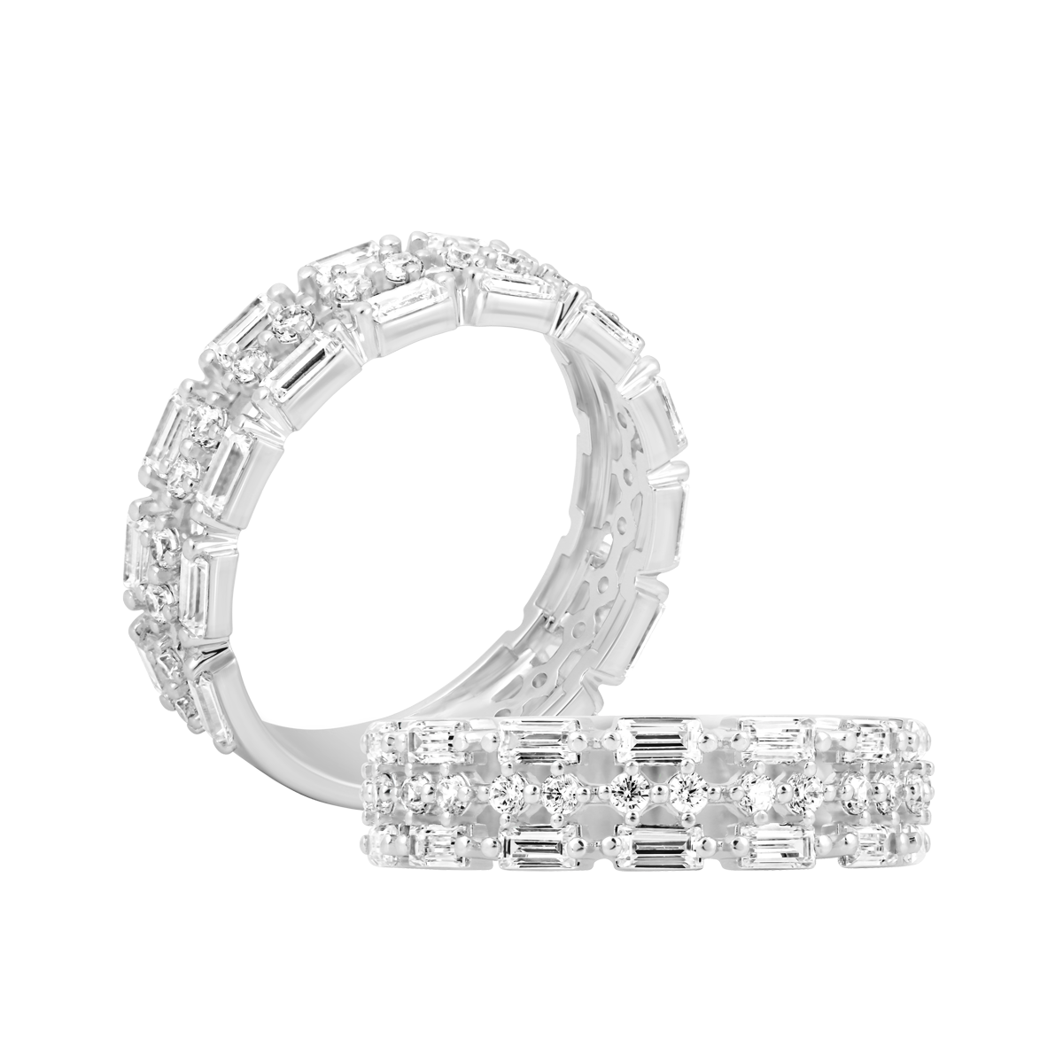 Nhẫn nữ đính đá CZ vàng 14K Bathilda U