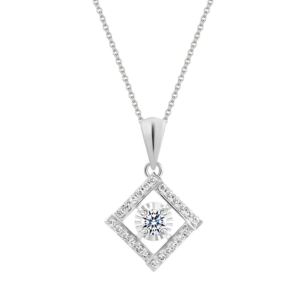 Mặt kim cương vàng 14K Frolic 10p