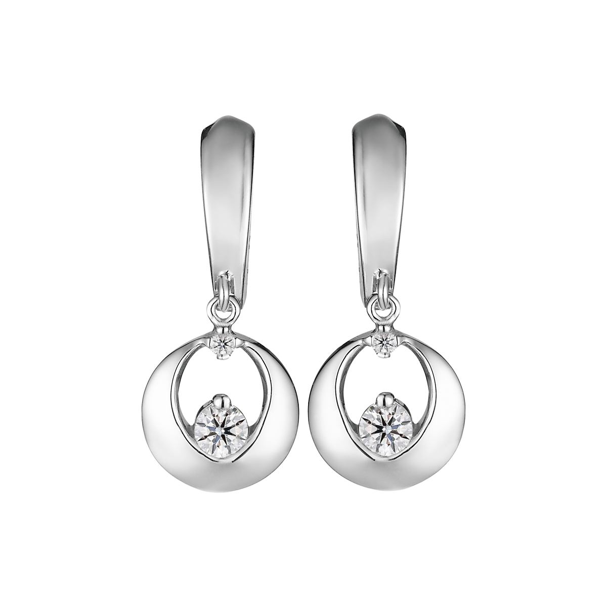 Hoa tai đính đá CZ vàng 10K Coy 5p GVER0083702