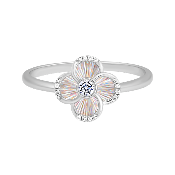 Nhẫn nữ kim cương viên vàng 14K Jeny A033 TD