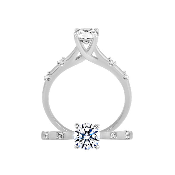 Nhẫn nữ đính đá CZ vàng 18K Signify 5C