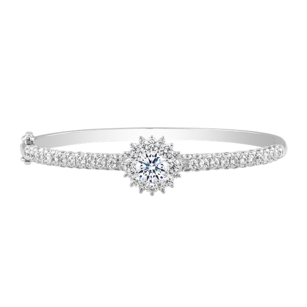 Vòng đeo tay đính đá CZ vàng 14K Caste S3 1CT GVBG0001705
