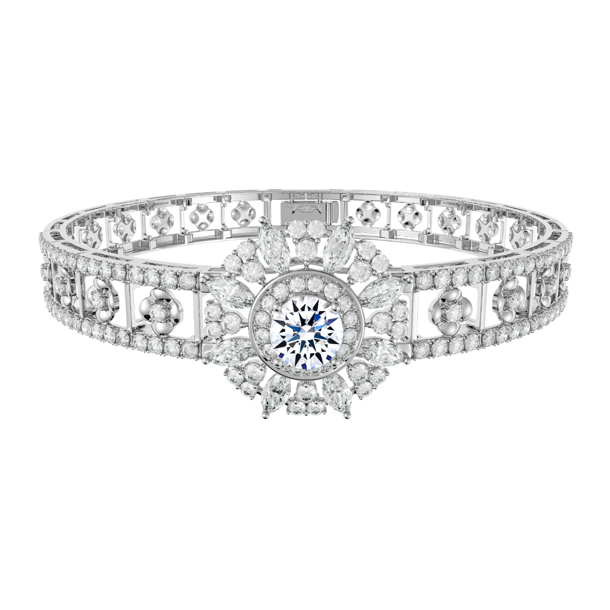 Lắc đính đá CZ vàng 14K Floretta 5C