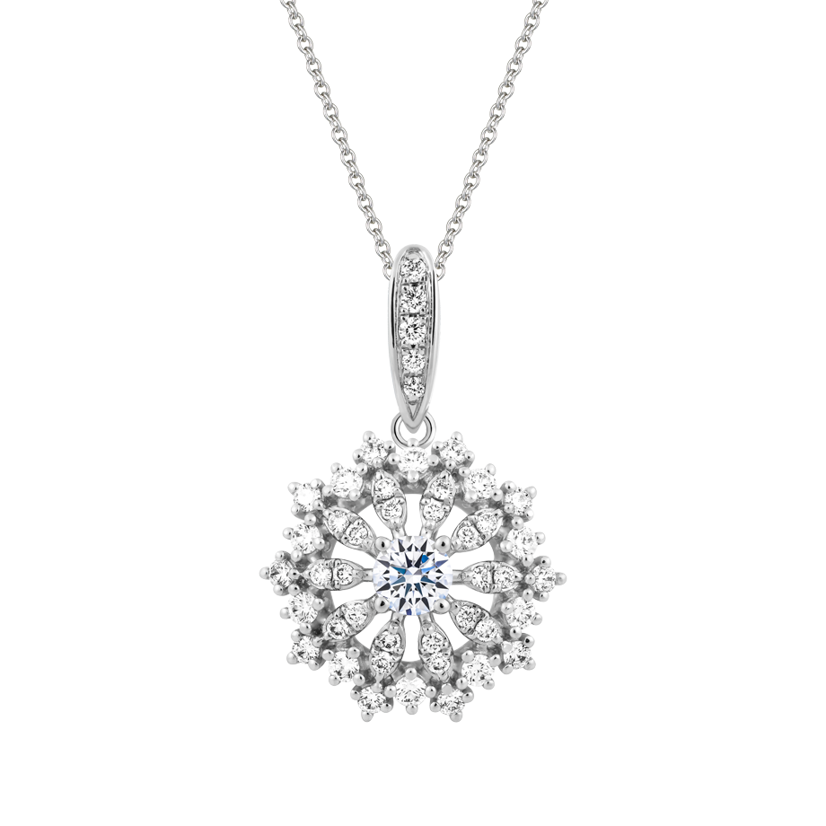 Mặt kim cương tấm vàng 14K Fata N 2C