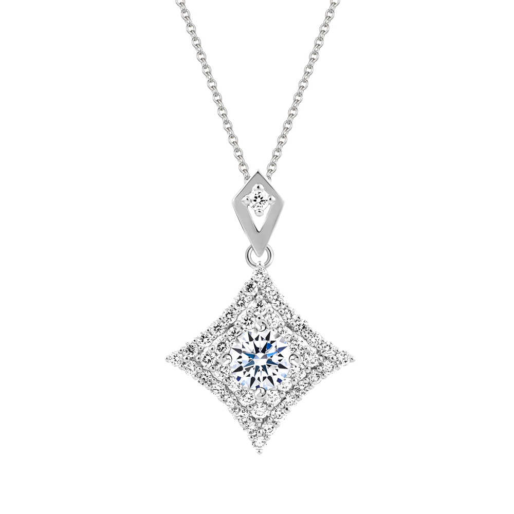 Mặt đính đá CZ vàng 14K Universing 3C