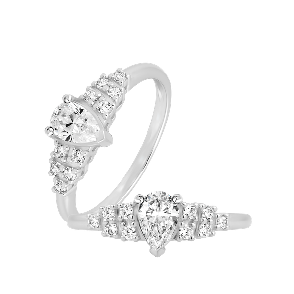 Nhẫn nữ đính đá CZ vàng 14K Dewy PE