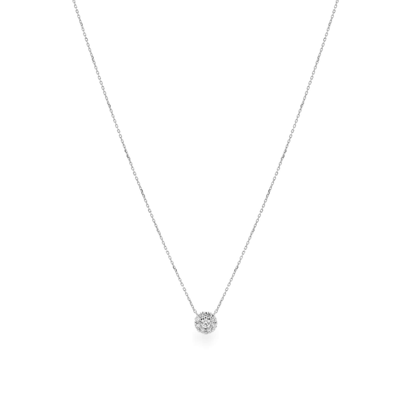 Dây liền mặt kim cương viên vàng 14K Jena A252 TD