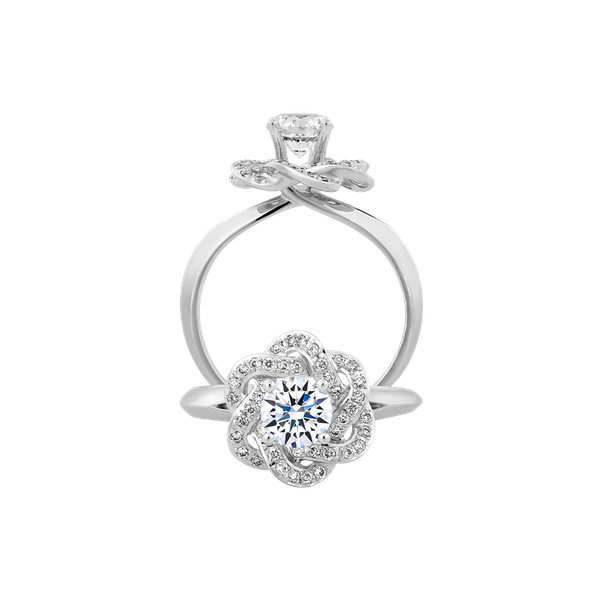 Nhẫn nữ kim cương tấm vàng 14K Chummy N 3C GVRG0222772