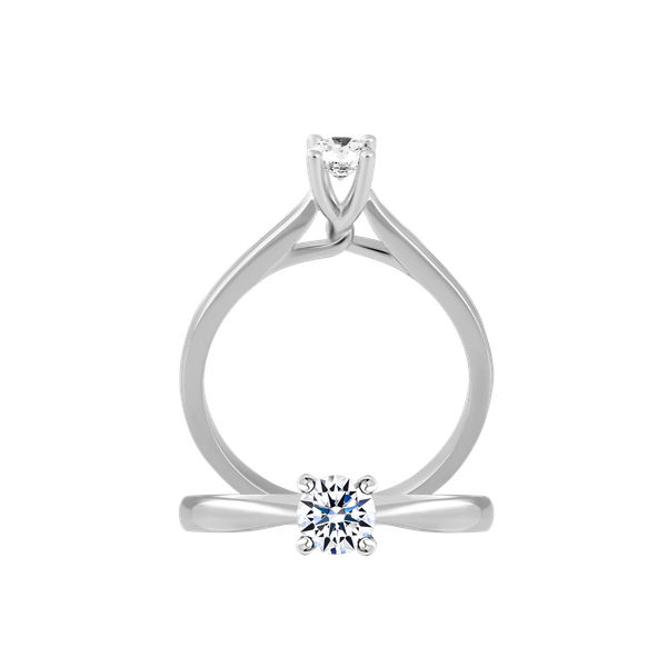 Nhẫn nữ kim cương viên vàng 14K Dakota N GIA 2C GVRG0287568M