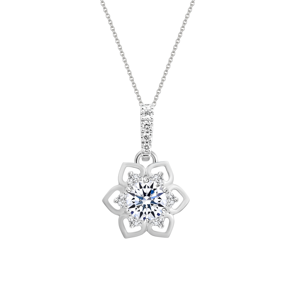 Mặt kim cương viên vàng 14K Cleary GIA 3C