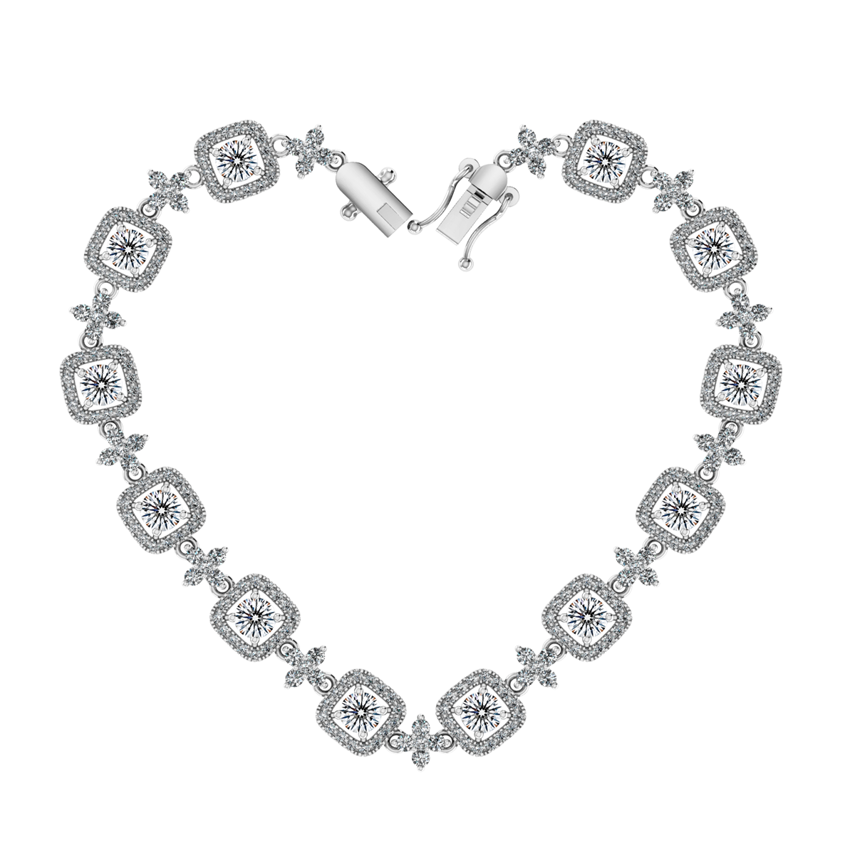 Lắc kim cương tấm vàng 14K Gratify 2C