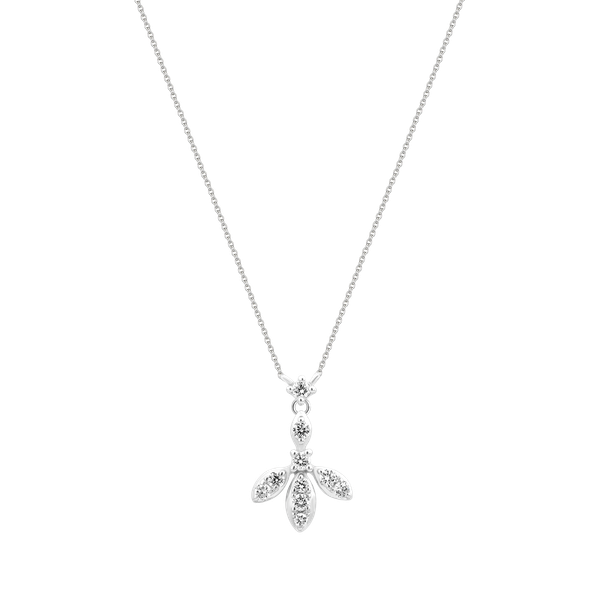 Dây liền mặt kim cương viên vàng 14K Jeny A015 TD