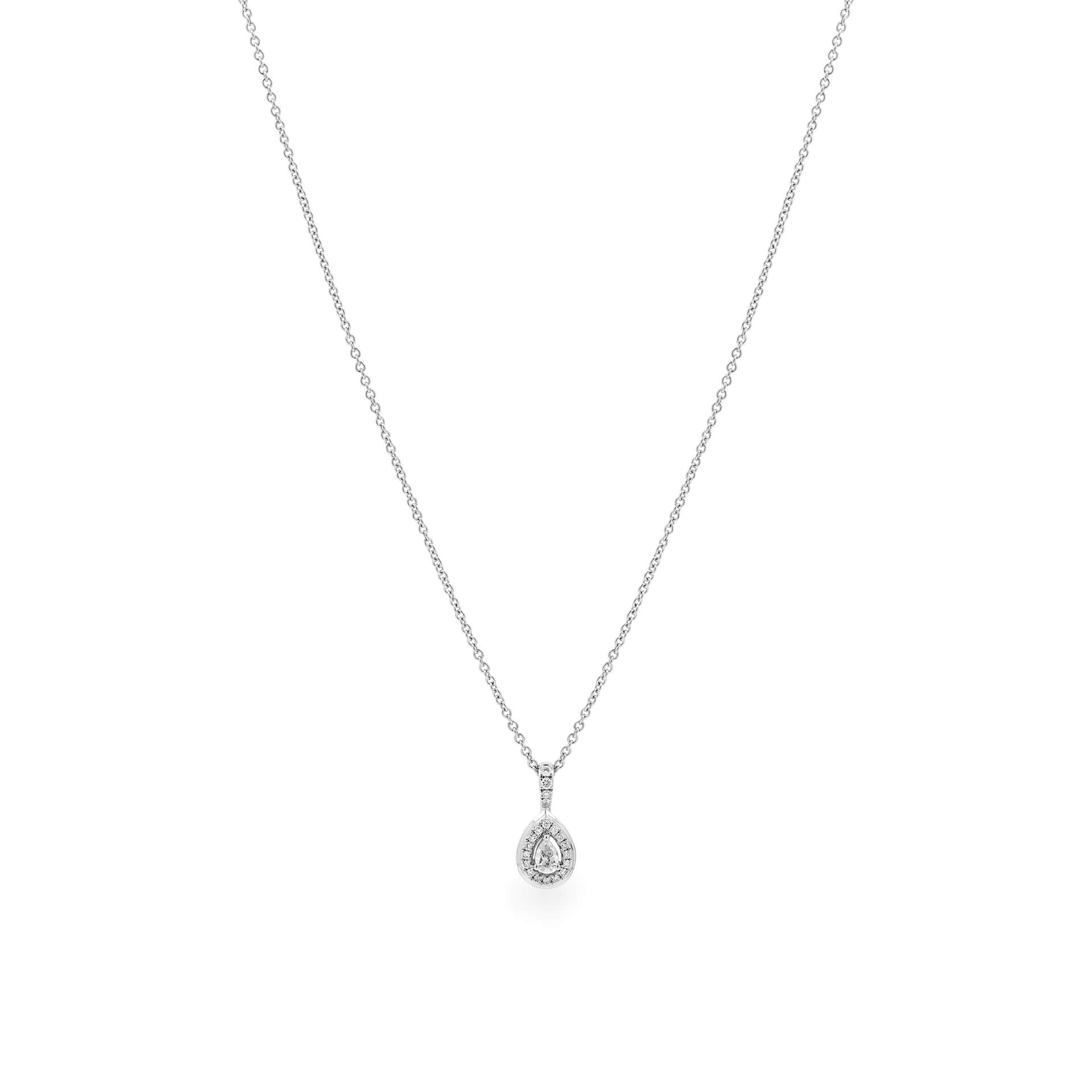 Dây liền mặt kim cương viên vàng 14K Jena A081 TD