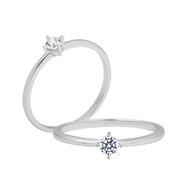 Nhẫn nữ kim cương vàng 14K Sparky 10p