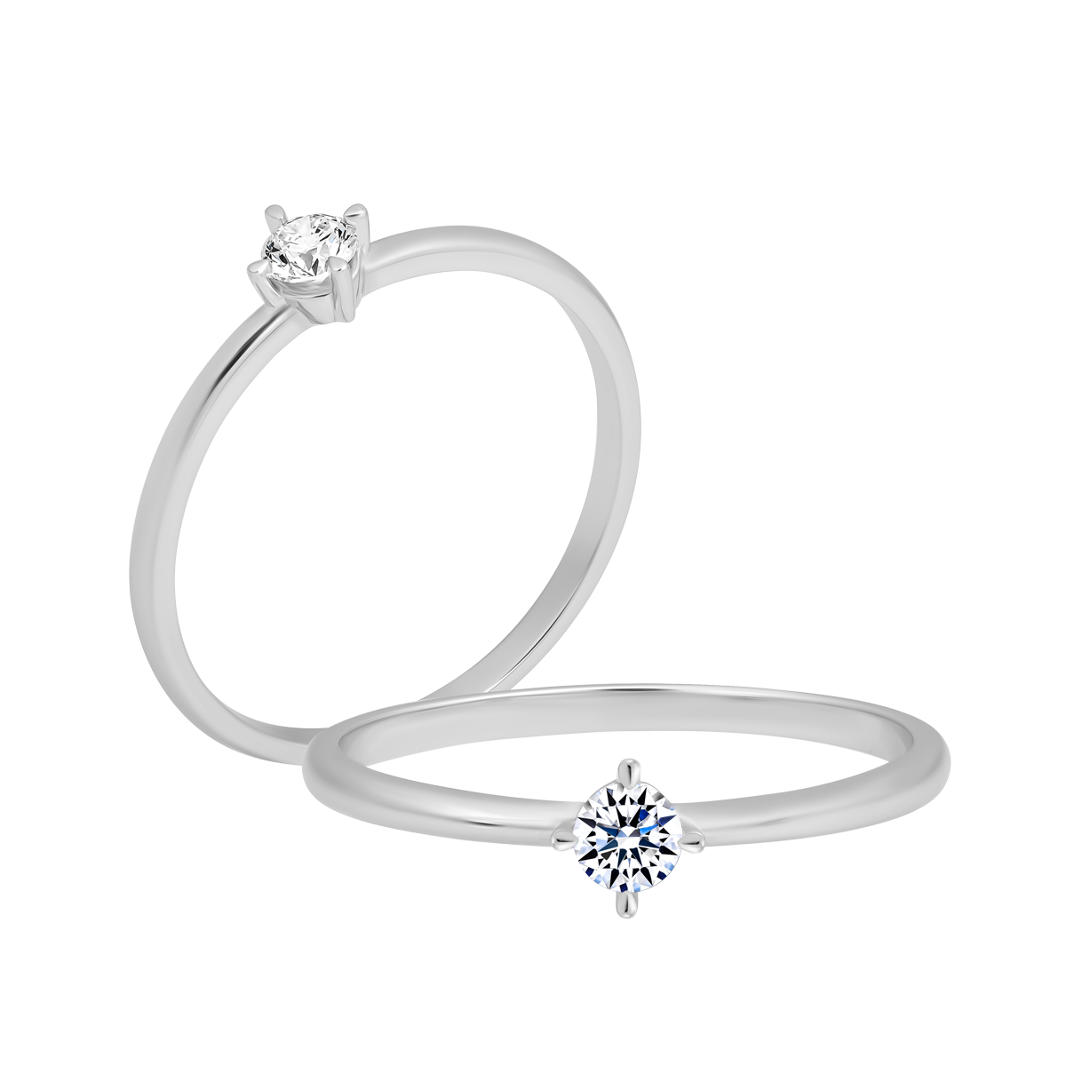 Nhẫn nữ kim cương vàng 14K Sparky 10p