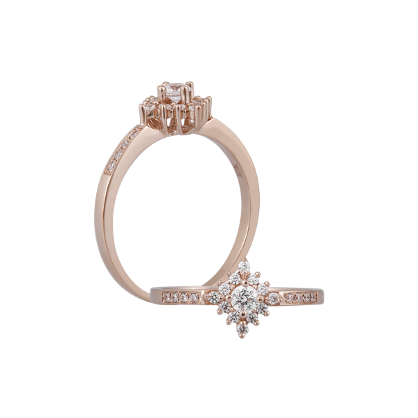 Nhẫn nữ kim cương vàng 14K Universe 10p GVRG0251325