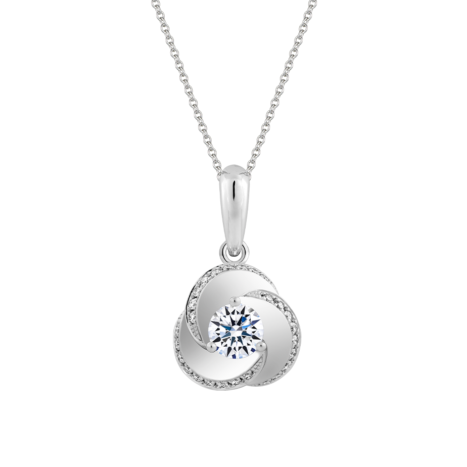 Ổ mặt kim cương tấm vàng 14K Hatful 5C