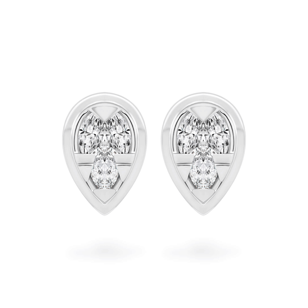 Hoa tai kim cương viên vàng 14K Jena A075 TD