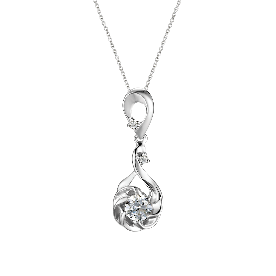 Mặt kim cương vàng 14K Nice Girl N 10p