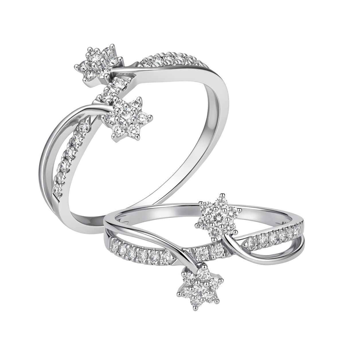 Nhẫn nữ kim cương viên vàng 14K Jadified TD