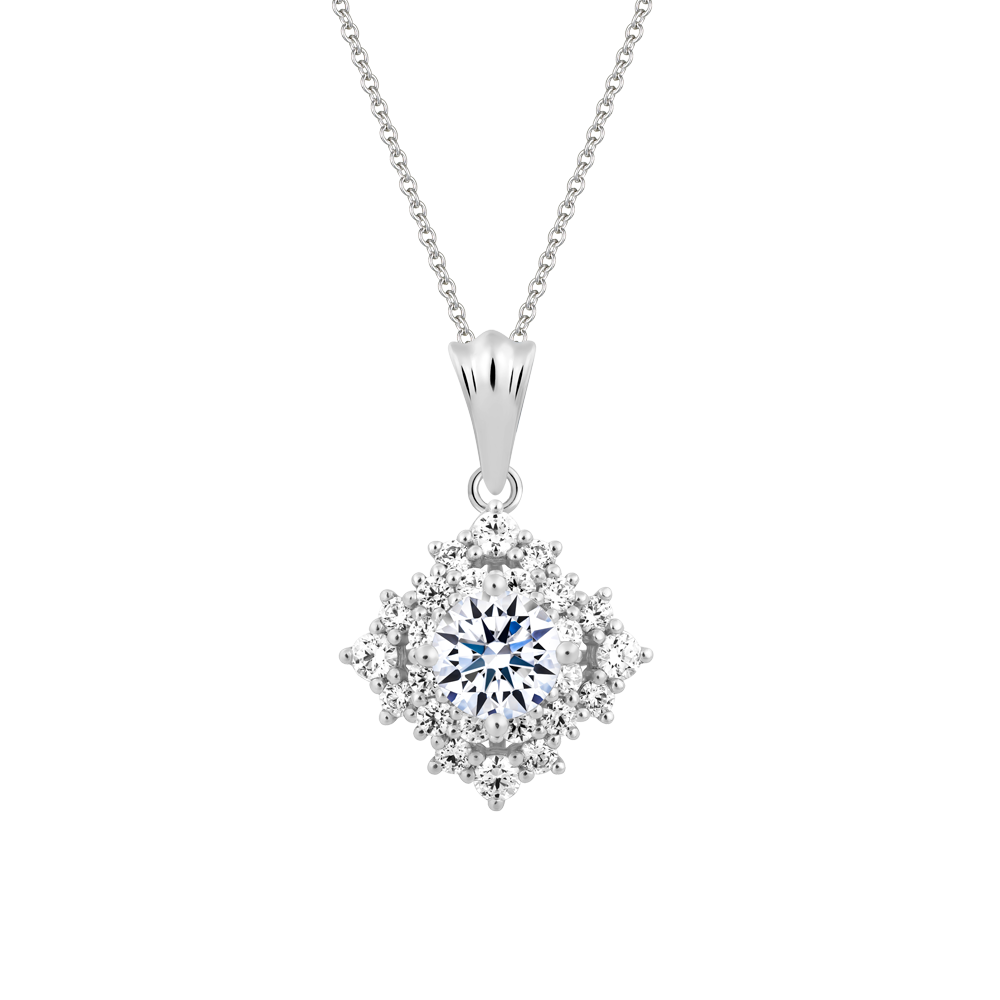 Mặt đính đá CZ vàng 14K Beatrice N 1.5CT