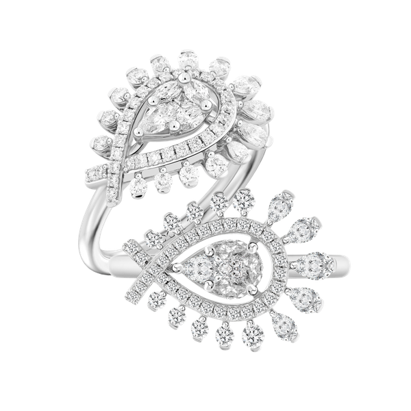 Nhẫn nữ kim cương viên vàng 18K Jena A302 TD