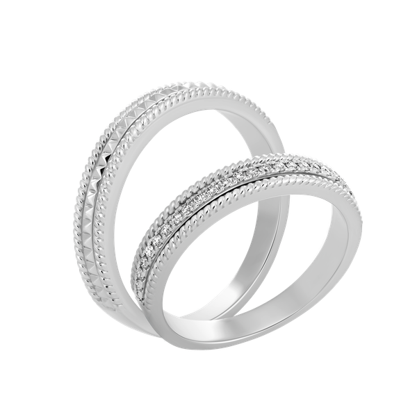 Nhẫn cưới nam vàng 14K Engaging M