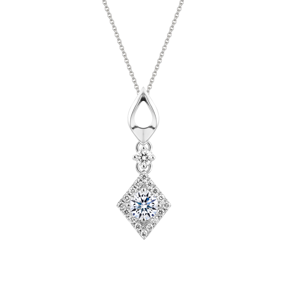 Mặt kim cương 8 Hearts & Arrows vàng 14K Eternal Flame N H&A 2C GVPD0068350