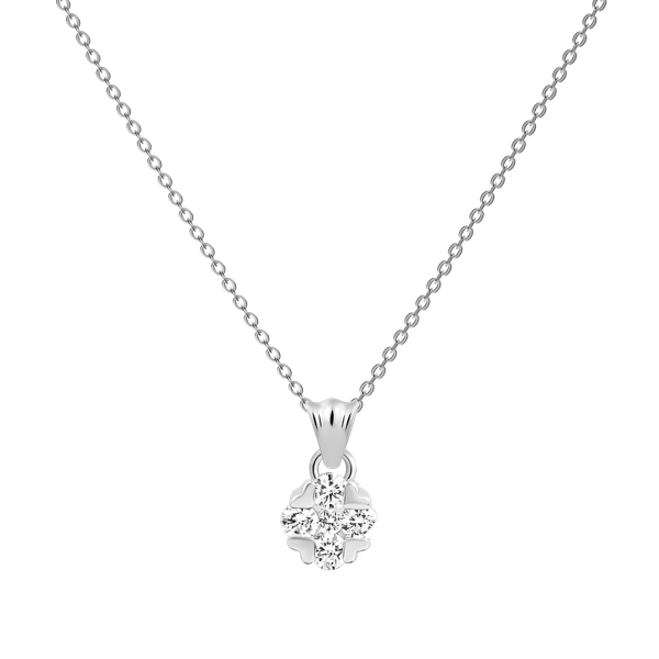 Dây liền mặt kim cương viên vàng 14K Jeny A028 TD