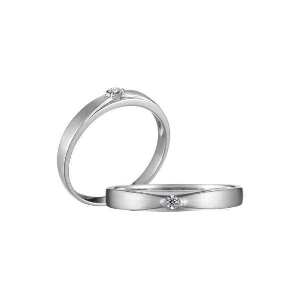 Nhẫn cưới nữ kim cương viên vàng 14K Earlene F