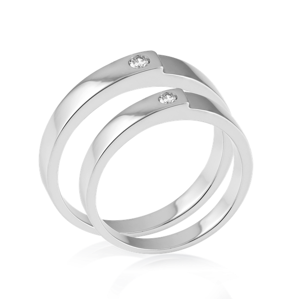 Nhẫn cưới nữ kim cương vàng 14K Yearming 5p F GVRG0215844