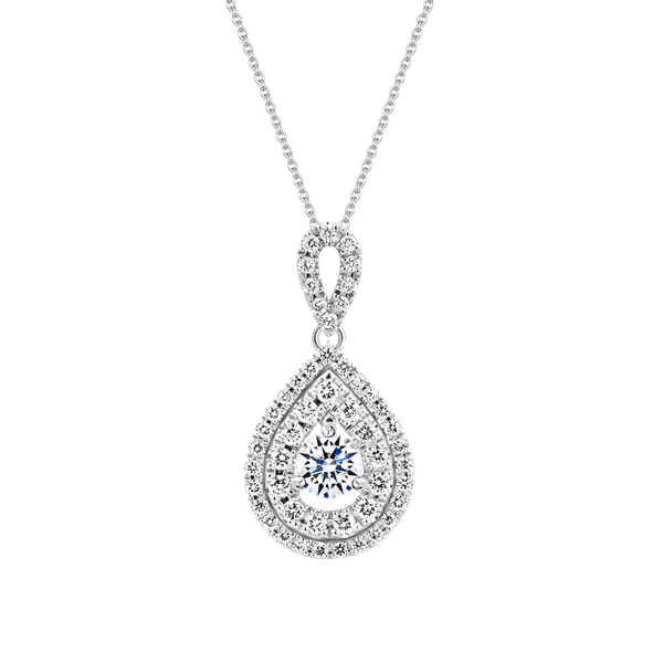 Mặt kim cương 8 Hearts & Arrows vàng 14K Shakina H&A 2C