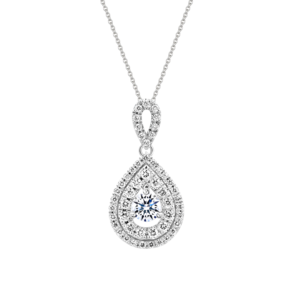 Mặt kim cương 8 Hearts & Arrows vàng 14K Shakina H&A 2C