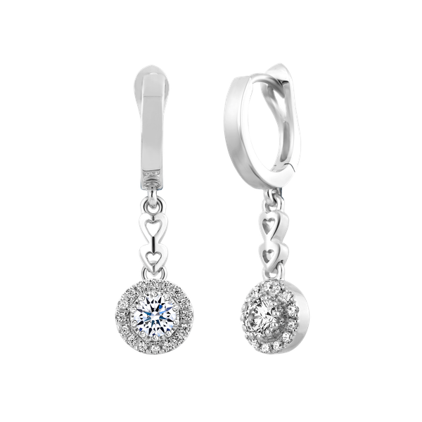 Hoa tai đính đá CZ vàng 10K Horaz N 2C GVER0075838