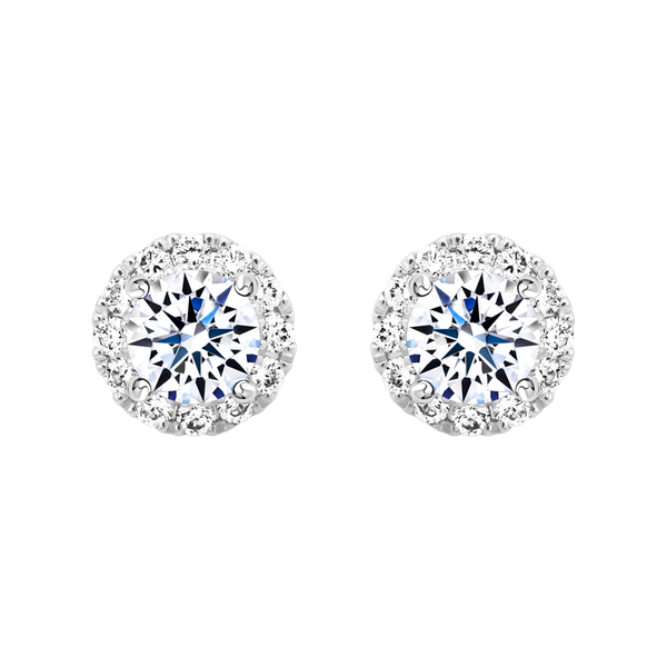 Hoa tai kim cương tấm vàng 14K Elegance 3C
