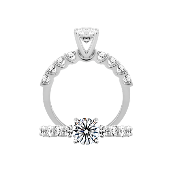 Nhẫn nữ đính đá CZ vàng 14K Expert 1CT