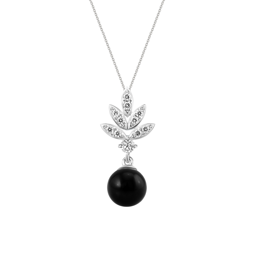 Mặt đính đá Onyx vàng 10K Tasteful N Ony