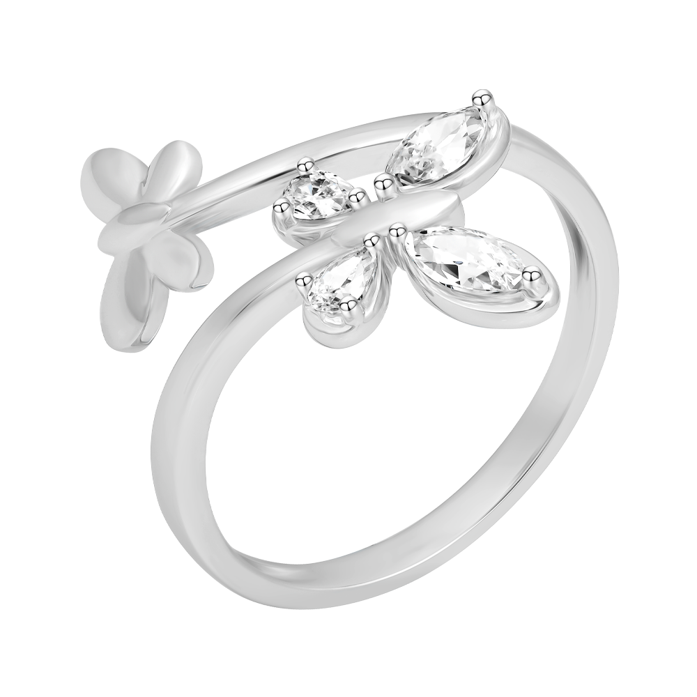 Nhẫn nữ đính đá CZ vàng 18K Tendenly