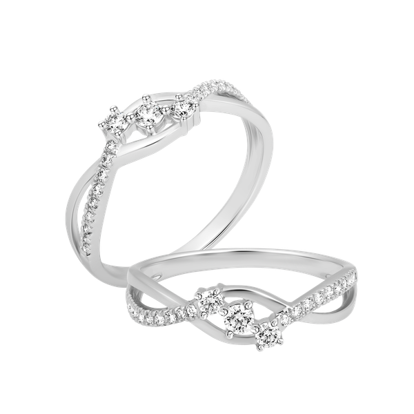Nhẫn nữ kim cương viên vàng 14K Jazly TD